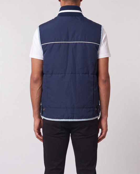 Nike Navy Vest back view, S, 90s vintage, PrimeSupply