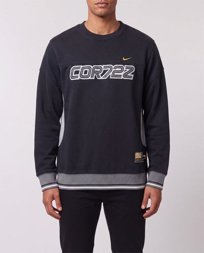 Nike Cortez Sweater front view, S, 90s vintage, PrimeSupply