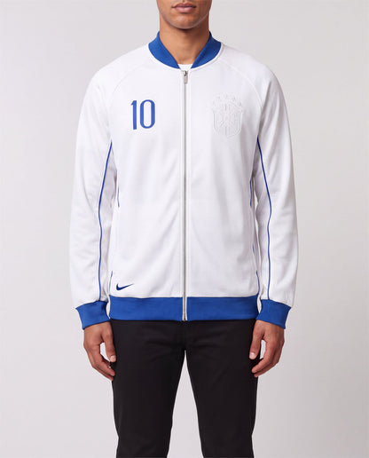 Nike Brazil Track Jacket front view, M, 90s vintage, PrimeSupply