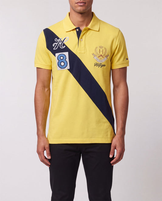 Tommy Hilfiger NYC Polo front view, S, 90s vintage, PrimeSupply