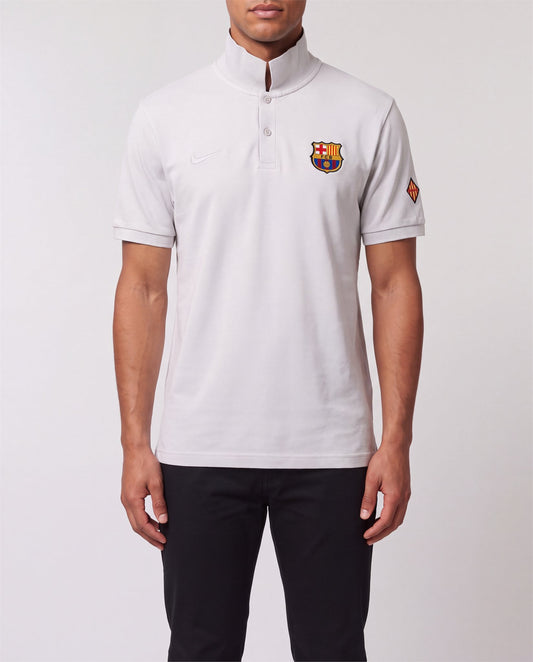 Nike FC Barcelona Polo front view, S, 90s vintage, PrimeSupply