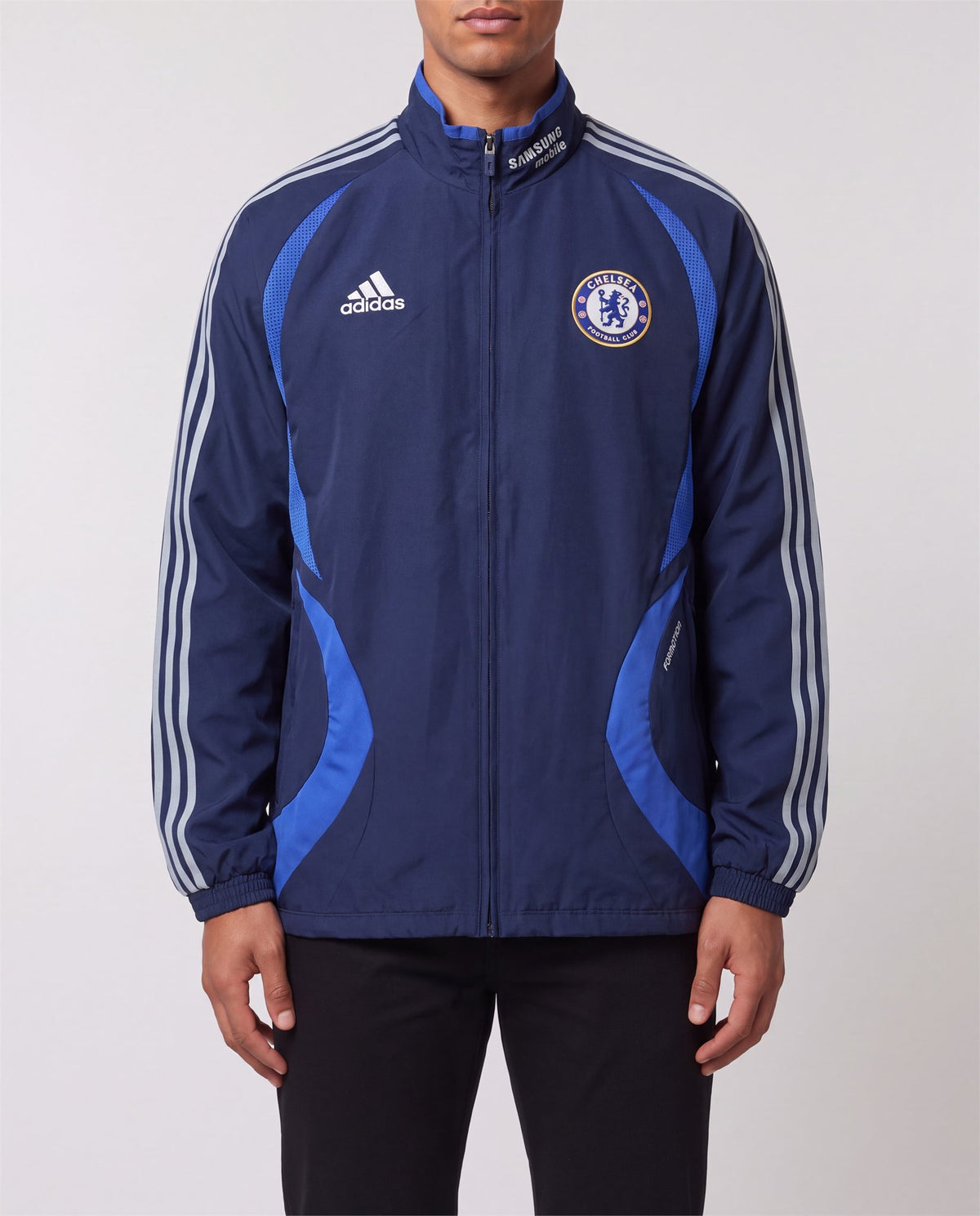 Adidas Chelsea Track Jacket front view, S, 90s vintage, PrimeSupply
