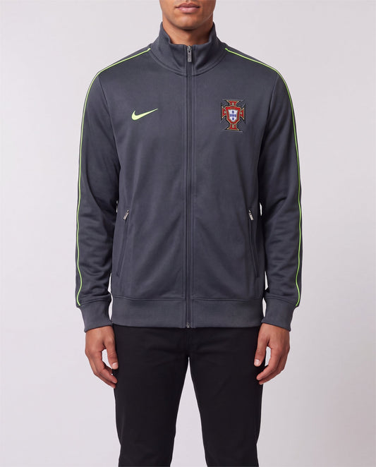 Nike Portugal Track Jacket front view, S, 90s vintage, PrimeSupply