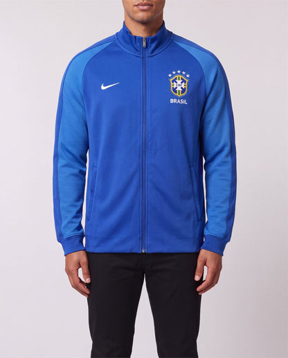 Nike Brasil Track Jacket front view, S, 90s vintage, PrimeSupply
