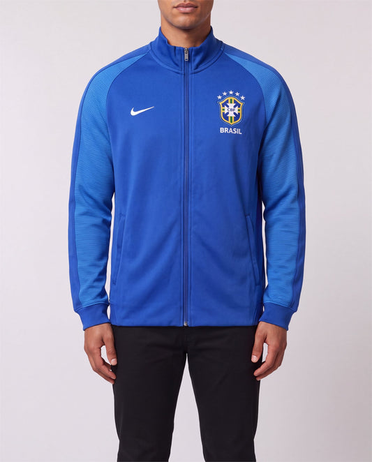 Nike Brasil Track Jacket front view, S, 90s vintage, PrimeSupply