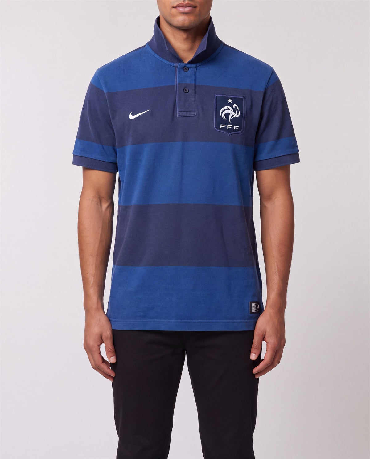 Nike France Polo front view, S, 90s vintage, PrimeSupply