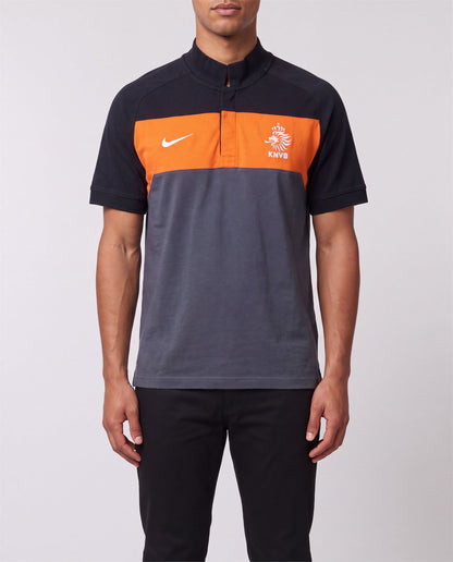 Nike Netherlands Polo front view, S, 90s vintage, PrimeSupply