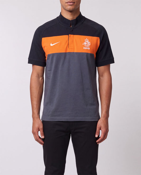 Nike Netherlands Polo front view, S, 90s vintage, PrimeSupply