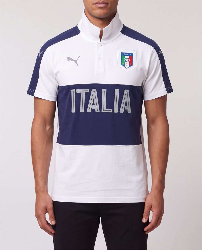 Puma Italia Polo front view, S, 90s vintage, PrimeSupply