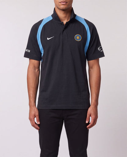 Nike Inter Milan Polo front view, S, 90s vintage, PrimeSupply