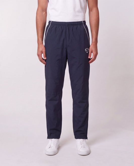 Nike Navy Trackpants front view, XXL, 90s vintage, PrimeSupply