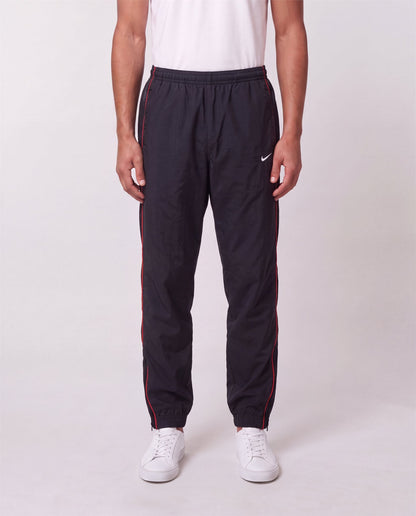 Nike Black Red Trackpants front view, L, 90s vintage, PrimeSupply