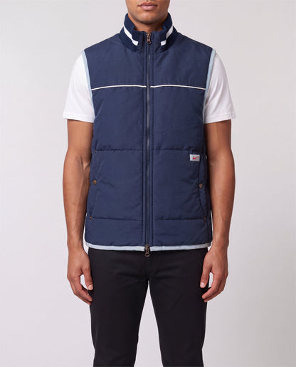 Nike Navy Vest front view, S, 90s vintage, PrimeSupply