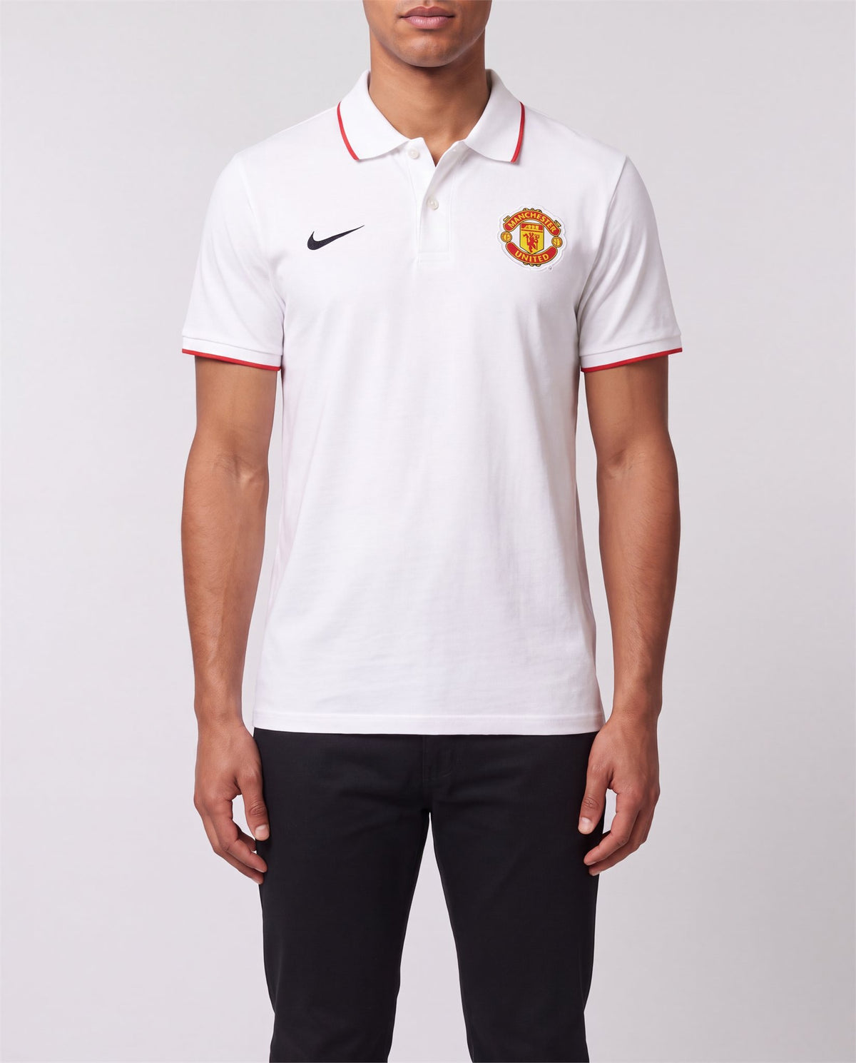 Nike Manchester United Polo front view, S, 90s vintage, PrimeSupply