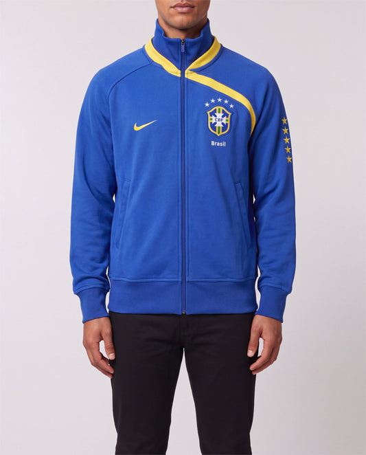 Nike Brasil Track Jacket front view, S, 90s vintage, PrimeSupply