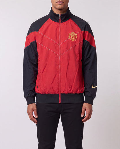 Nike Manchester United Track Jacket front view, S, 90s vintage, PrimeSupply